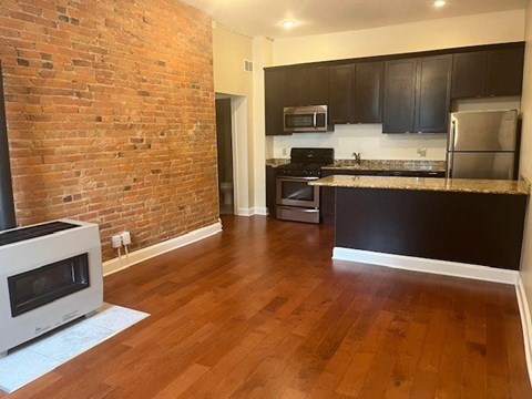 Floor plan for 1 bed, 1 bath